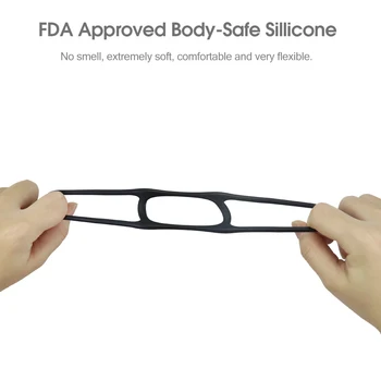 Cock Lock Ring Scrotum Bind Elastic Sex Toys for Men Erection Penis Ring Male Dice Delay Ejaculation Liquid Silicone 3