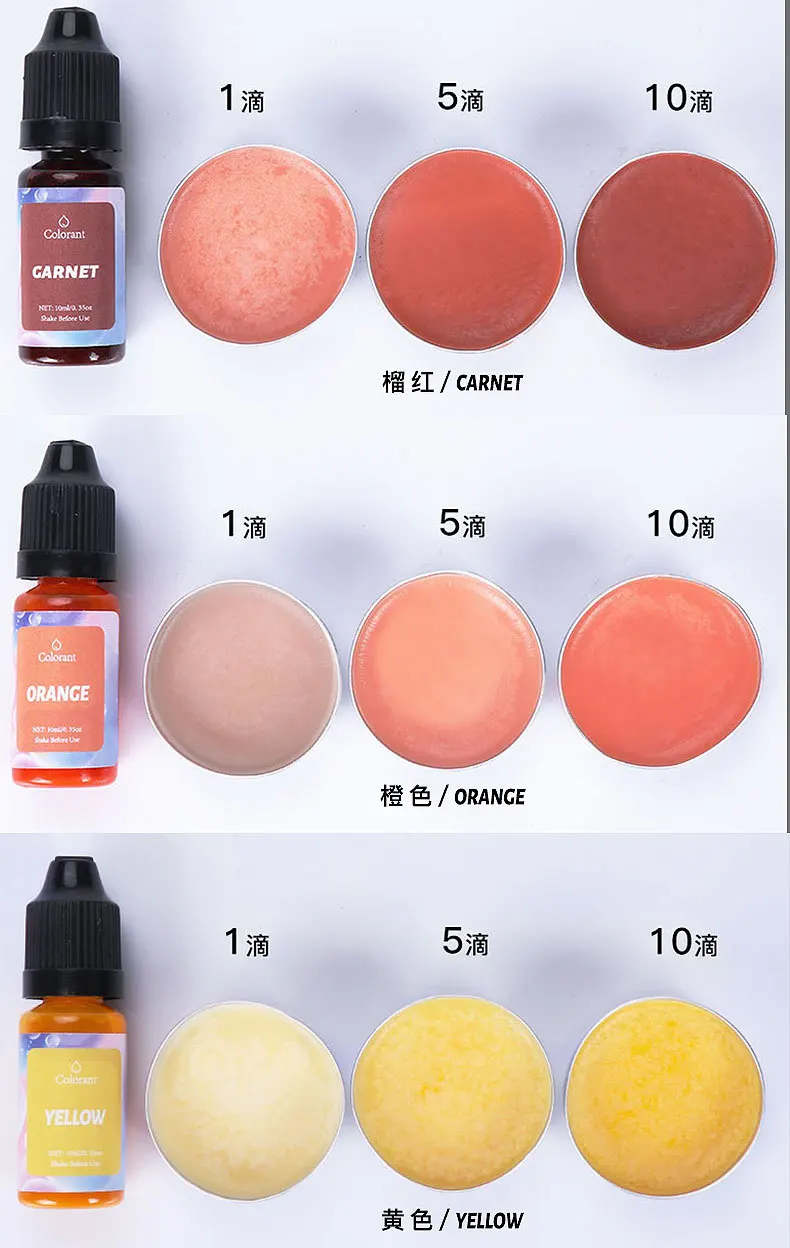 Description Picture 3 of item24 Colors Resin Pigment Liquid Colorant 10ml DIY Candle Coloring Dye Epoxy Mold Craft Pigment Candle Soap Colorant
