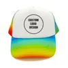 Custom Logo Design Men Trucker Cap Cool Custom Hat Baseball Caps Summer Unisex Mesh Net Caps 3