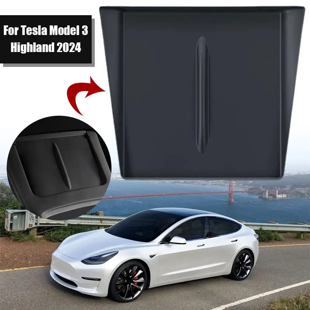 

Central Control Silicone Pad Wireless Charging Armrest Box Mat For Tesla Highland Car Accessories Storage Organizer Tray C8A1