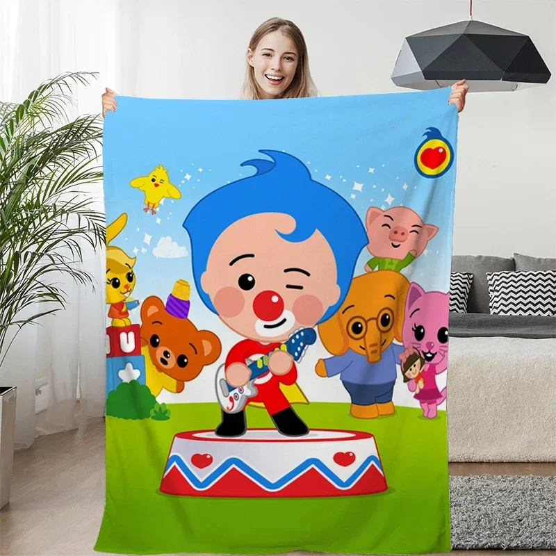 Nap Blanket P-Plim P-Plims Lovely Warm Knee Bed Fleece Camping Custom Sofa Winter Kids Fluffy Soft Blankets Microfiber Bedding 3
