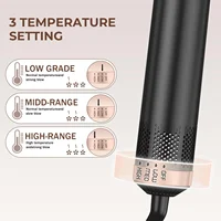 Sèche-cheveux multi-fonctions, peigne à air chaud, brosse détachable, double usage lissage et bouclage, outil de coiffure domestique 2