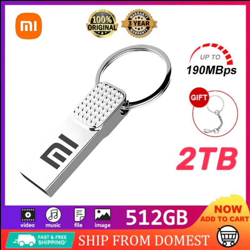 Xiaomi 512Gb Usb Flash Drive 256Gb 128Gb Usb 3.0 Memoria Flash U Stick Memorias Ad Alta Velocità Usb Pendrive Flash Disk Spedizione Gratuita