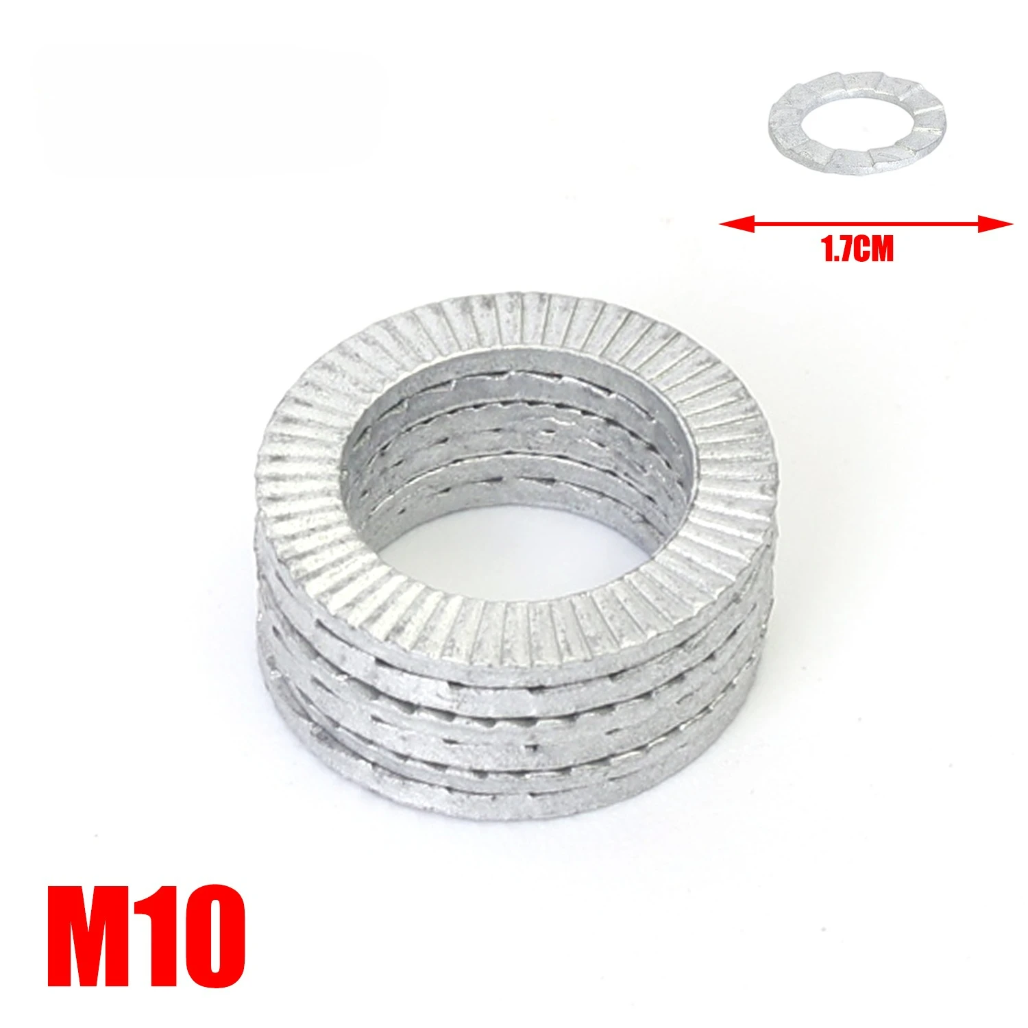 Carbon Steel Anti-Slip Wedge Washers - Home Hardware Fastener Kit (10/100 pcs)
