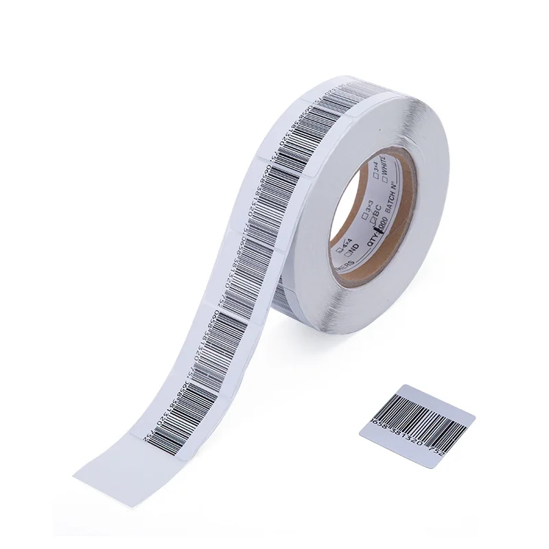 Shopping Malls And Supermarket 8.2 mhz Security Labels Loss Prevention Security Label 40*40mm RF Label 1000Pcs/roll