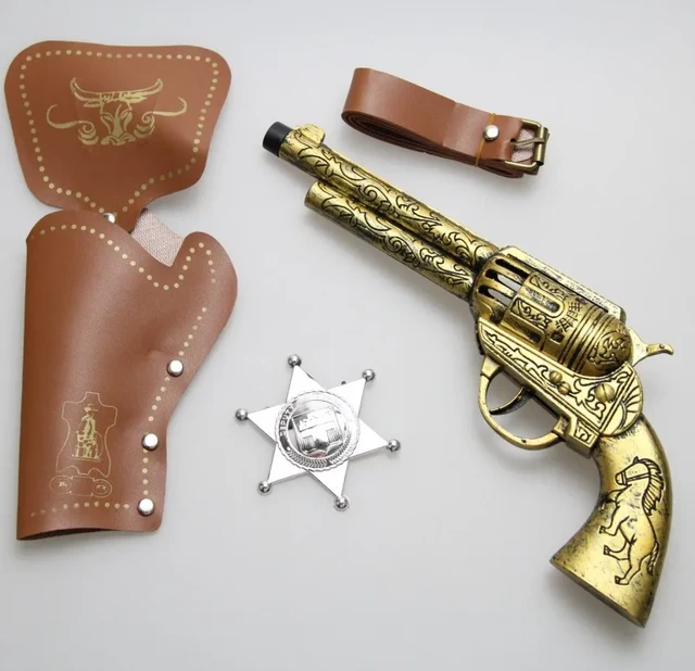 Pistolet de Cowboy occidental rétro pour adultes et enfants, accessoires de  balle, étui d'arme à