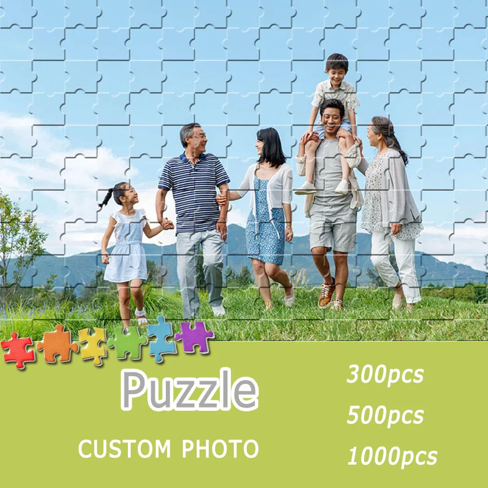 

ZGY Jigsaw Puzzle 50/70/300/500/1000/1500Pcs Wooden Photo Custom DIY Made Puzzles For Adults Children Toys Personalized Gift Box