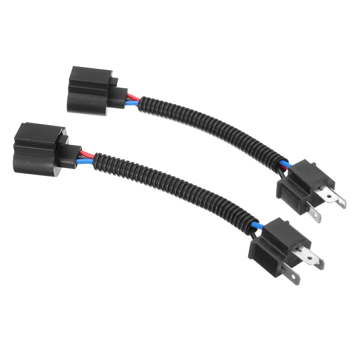 Pair LED Headlight H4 9003 Male to H13 9008 Female Socket Plug Connector Adapters Wire Harness For Ford/Dodge