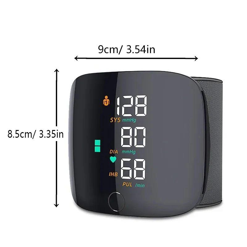 Blood Pressure Monitor Blood Pressure Meter Medical Automatic Sphygmomanometer Digital Arm Wrist BP Blood Pressure Monitor Tensiometer Tonometer Heart Rate Pulse Meter