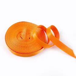 Vibrant 10mm Nylon Ribbon for Crafting and DIY Projects (Orange)