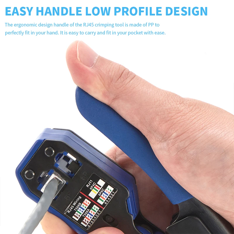 Professional Network Cable Crimping and Wire Stripping Tool