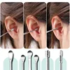 6Pcs/lot Ear Wax Cleaning Tools Stainless Steel Earwax Picker Portable Ear Wax Remover Curette Spoon Care Set for Baby Adults 2