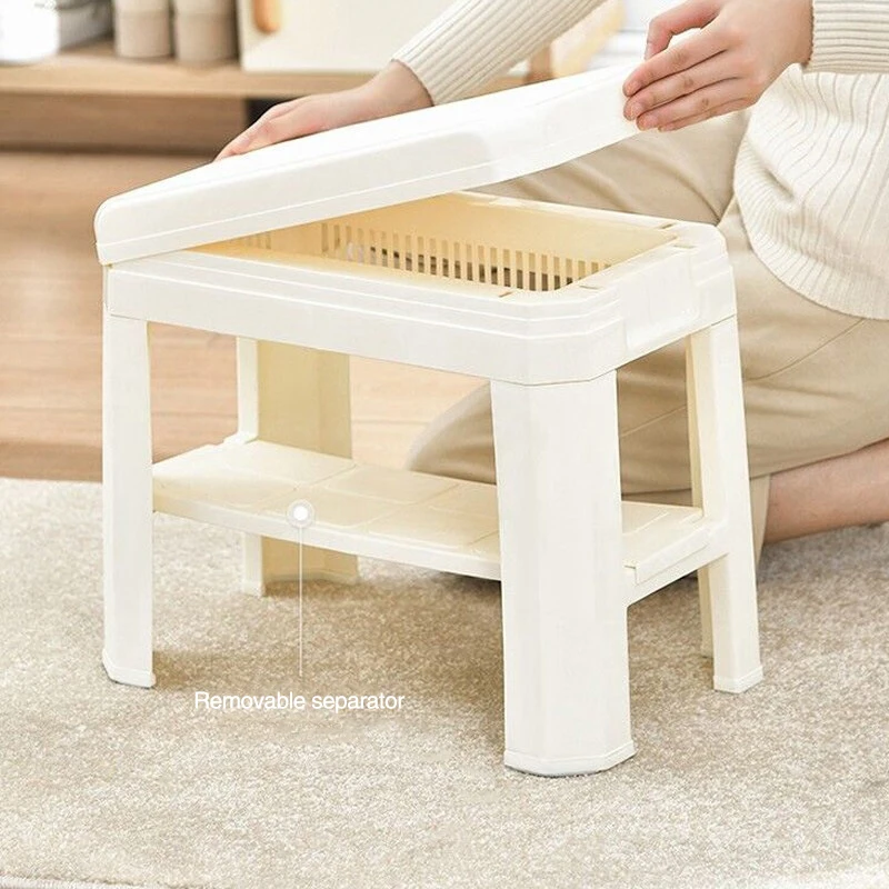 Shoe Changing Storage Stool Detachable Plastic Stools Minimalist Detachable Shoe Changing Bench Portable Sitting Chair Household