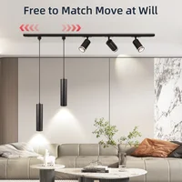 Full Set Track Light GU10 Led Spot Rail Lighting Indoor for Living Room Bedroom Spotlight Track Lamp 85V-265V Led Ceiling Light 2