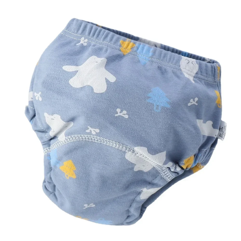 Baby Training Pants Cotton Cloth 6 Layers Cloth Baby Diapers Breathable Reusable Washable Children Underwear Cloth Diapers - 6