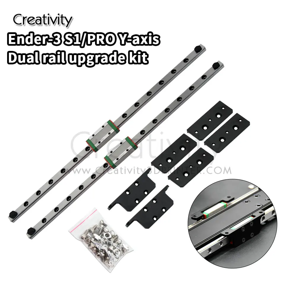 듀얼 Y 축 선형 레일 업그레이드 키트, Ender 3 V2/PRO/Ender3 S1/Ender 3V3 SE, Ender 3/V2 3D 프린터 키트용 X 축 업그레이드 키트