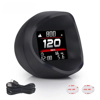 Display Head-up GPS per Auto con Espressioni Dinamiche Multiple: Velocità, Chilometraggio, Altitudine, Orologio, Tachimetro - Universale per Tutte le Auto