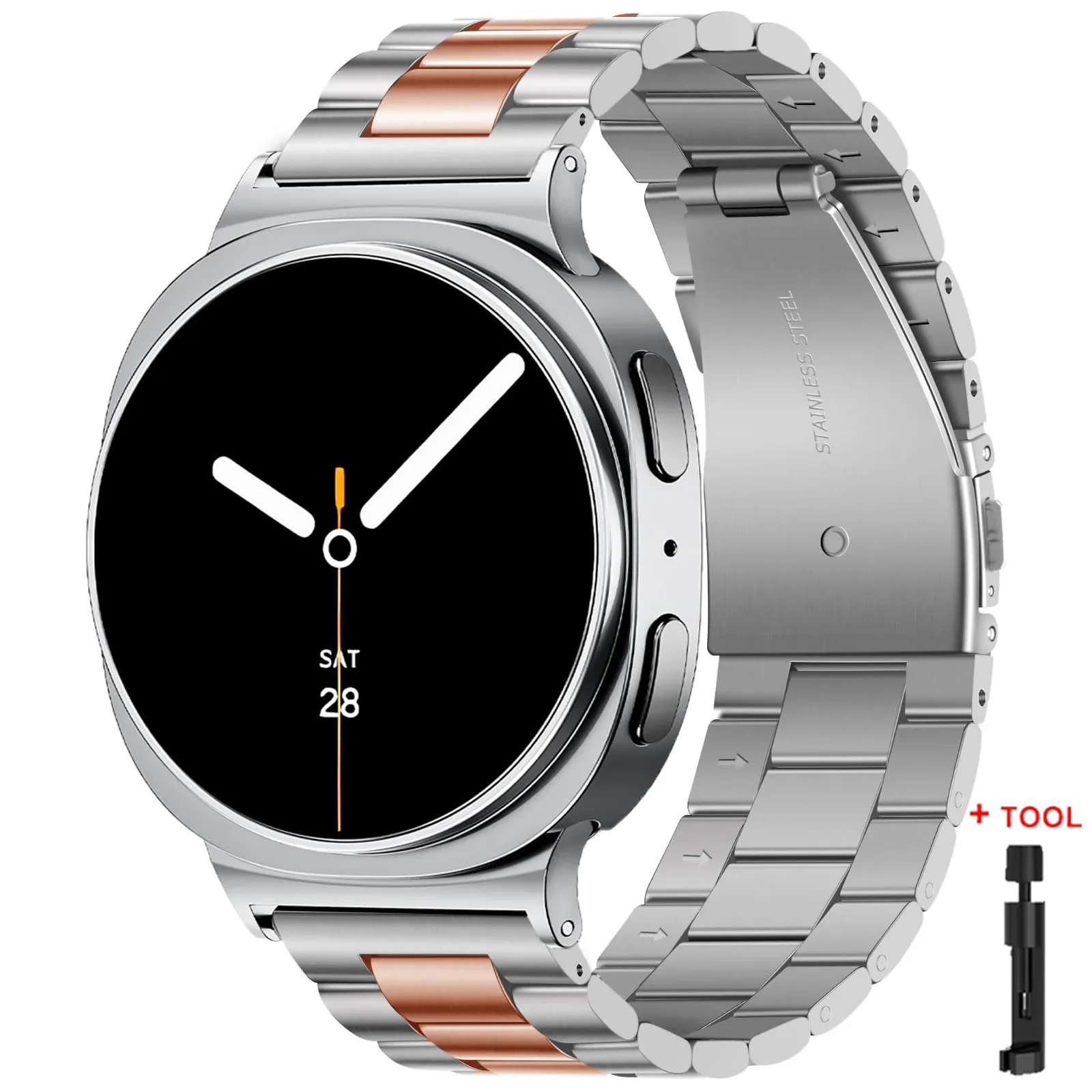 Stainless Steel Metal Watch Band Bracelet