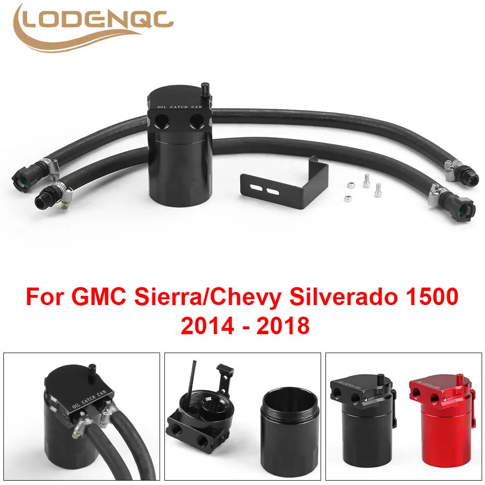 Tappo Separatore Di Lattine Di Cattura Dell'Olio In Alluminio N Play Adatto A 2014-2019 5.3 6.2 Gmc Sierra 1500; Chevy Silverado 1500