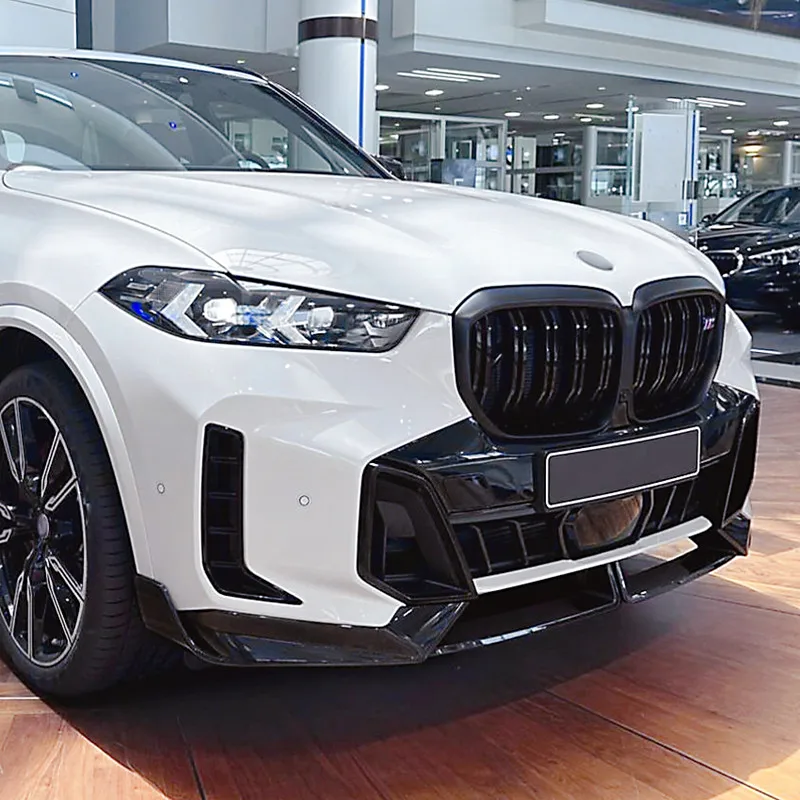 BMW X5 G05 LCI 2023+용 프론트 범퍼 스플리터 립 3개/세트 MP 스타일 자동차 스포일러 바디 키트 보호 가드 외장 액세서리