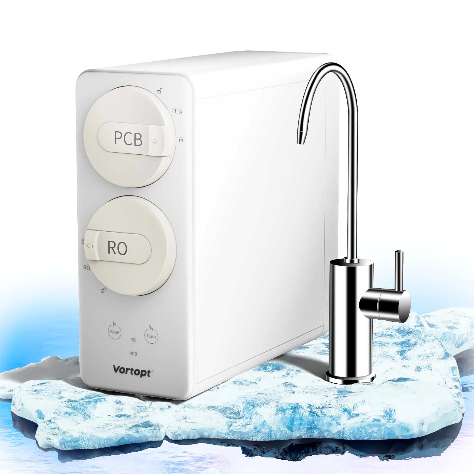 800 GPD Tankless RO Water Purifier System for Drinking Water, 0.0001&mu;m Filtration Reduces PFAS, 3:1 Pure to Drain