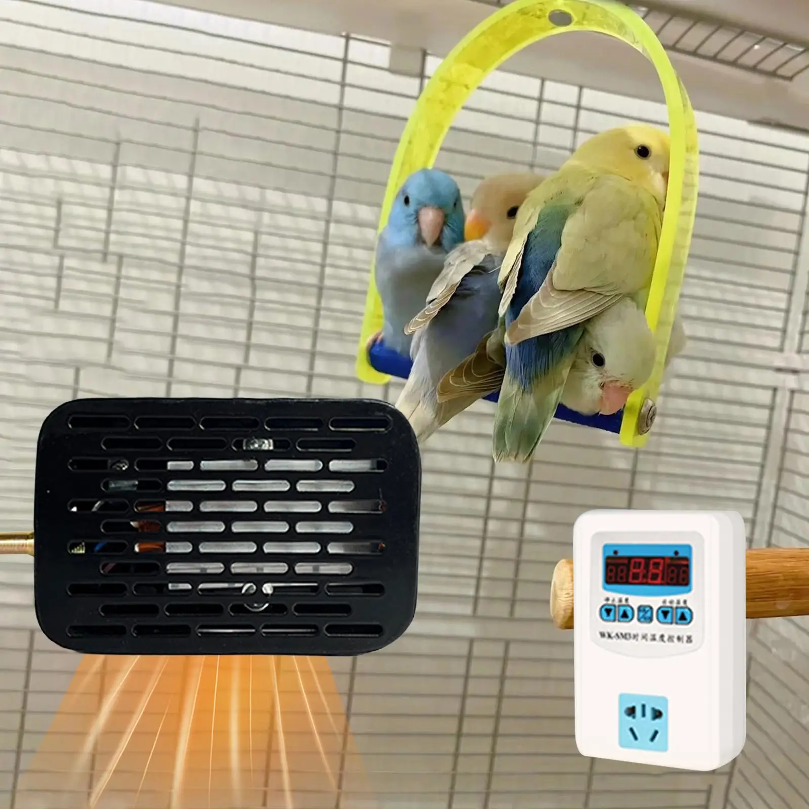 Bird Cage Heater with Anti Bite Rope Adjustable Temperature Bird Cage Heating Pad for Lizards Parrots Macaw Snake Small Birds Bird Cage Heater with Anti Bite Rope Adjustable Temperature Bird Cage Heating Pad for Lizards Parrots Macaw Snake Small Birds