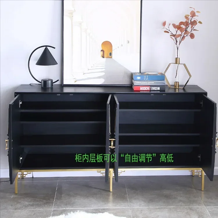 Luxury Living Room Kitchen Cabinet Vintage Farmhouse Solid Wood Storage Home Bar Decor Painted Sideboards et Side Cabinets