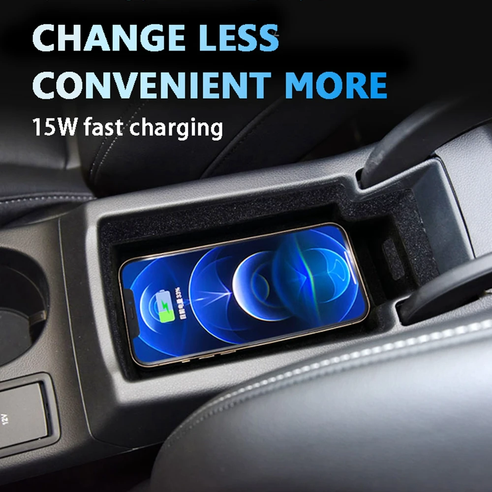 

Беспроводное зарядное устройство для Audi Q3 2013-2018, автомобильное индукционное зарядное устройство для смартфона, беспроводное встроенное зарядное устройство QI 15 Вт, панель для быстрой зарядки