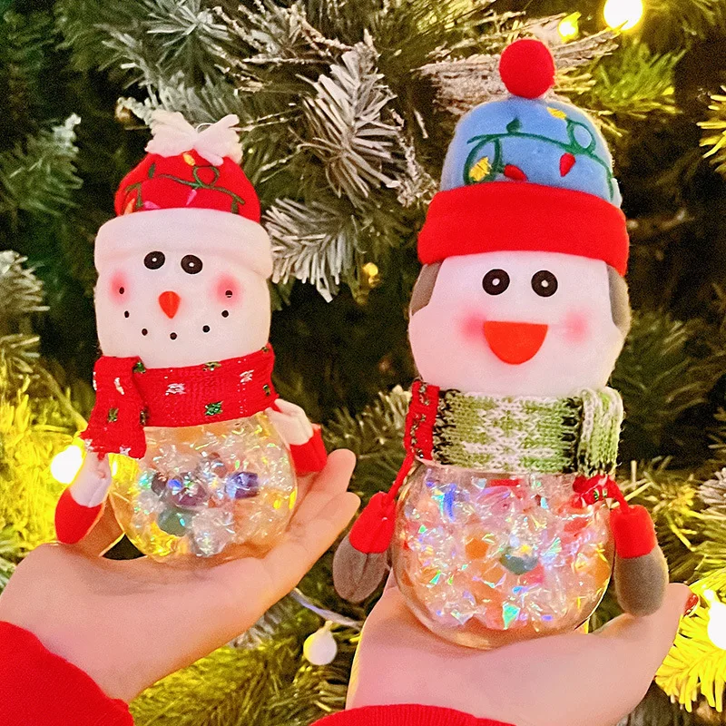 

Christmas Gift Bags Candy Jar Storage Bottle Santa Bag Sweet Christmas Candy Bag Boxes Child Kids Gift New Year 2023 Navidad