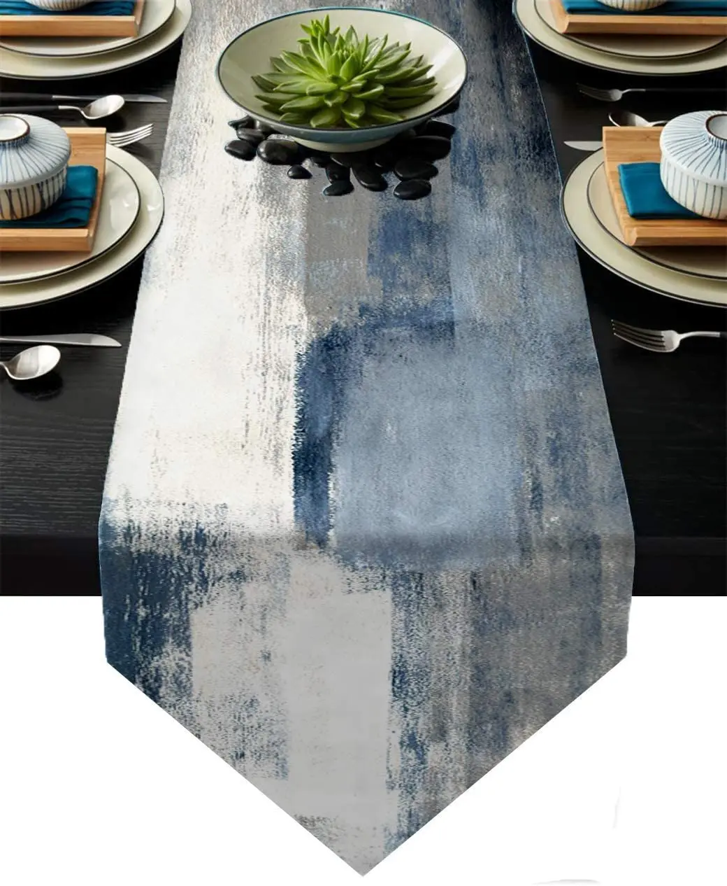 Geometry Style Table Runner Abstract Modern Art Dresser Tablecloths Runners Farmhouse Style Dinner Home Rectangular Tablecloths