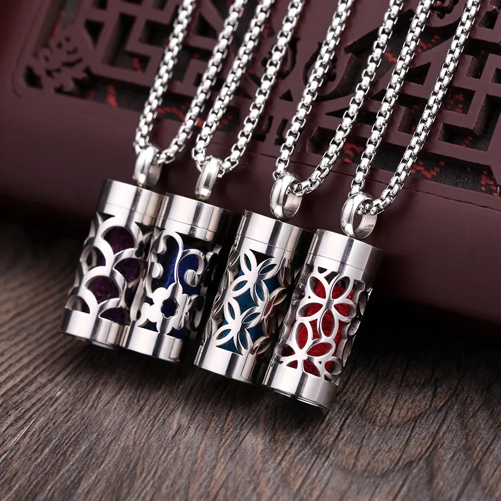 Stainless Steel Aromatherapy Diffuser Pendant Necklace