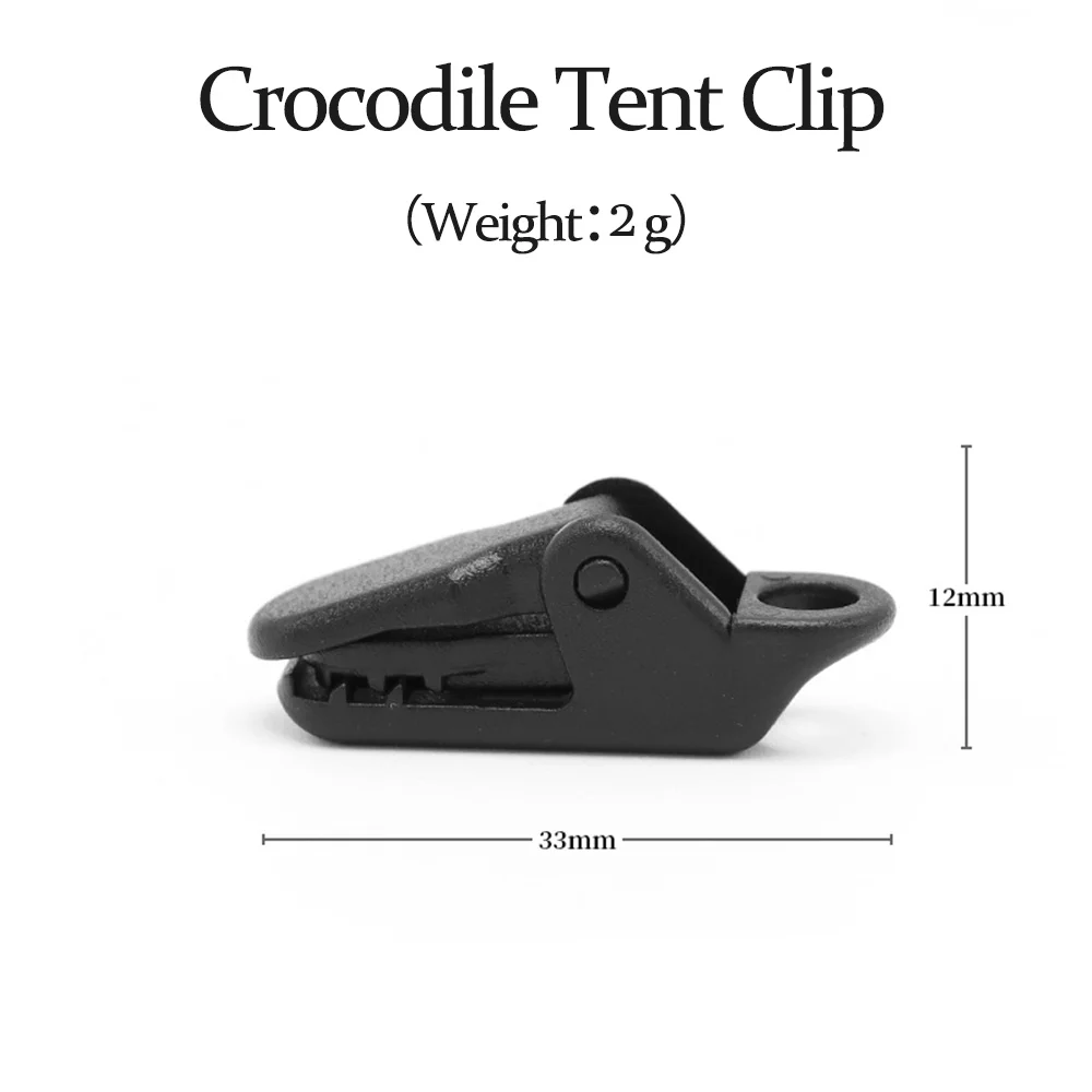 Crocodile Mouth Style Tent Clip Waterproof Canopy Clip Snap Oilcloth Outdoor Camping Shade Net Fixing Tent Accessories for Tent Clips Camping Accessories