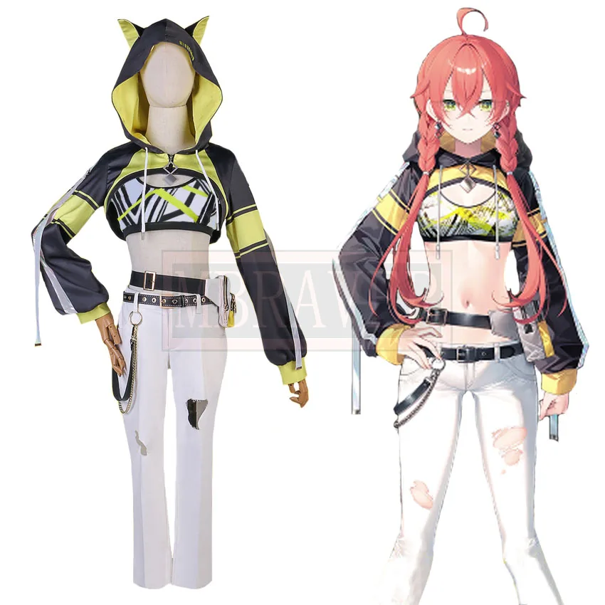 

Youtube Vtuber Hololive Shishido Akari Косплей Костюм Униформа Рождество Хэллоуин на заказ любой размер