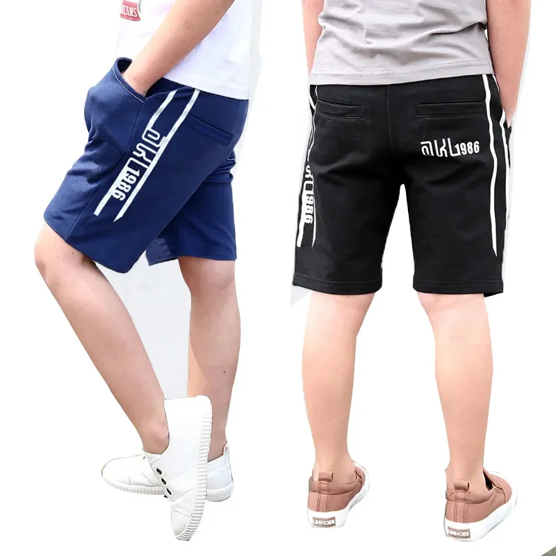 

Summer Pants for Boys Korean Children's Clothing 2023 Knitted Junior Teenage Casual Sportwear 5 6 7 8 10 11 12 14 15 16 Years