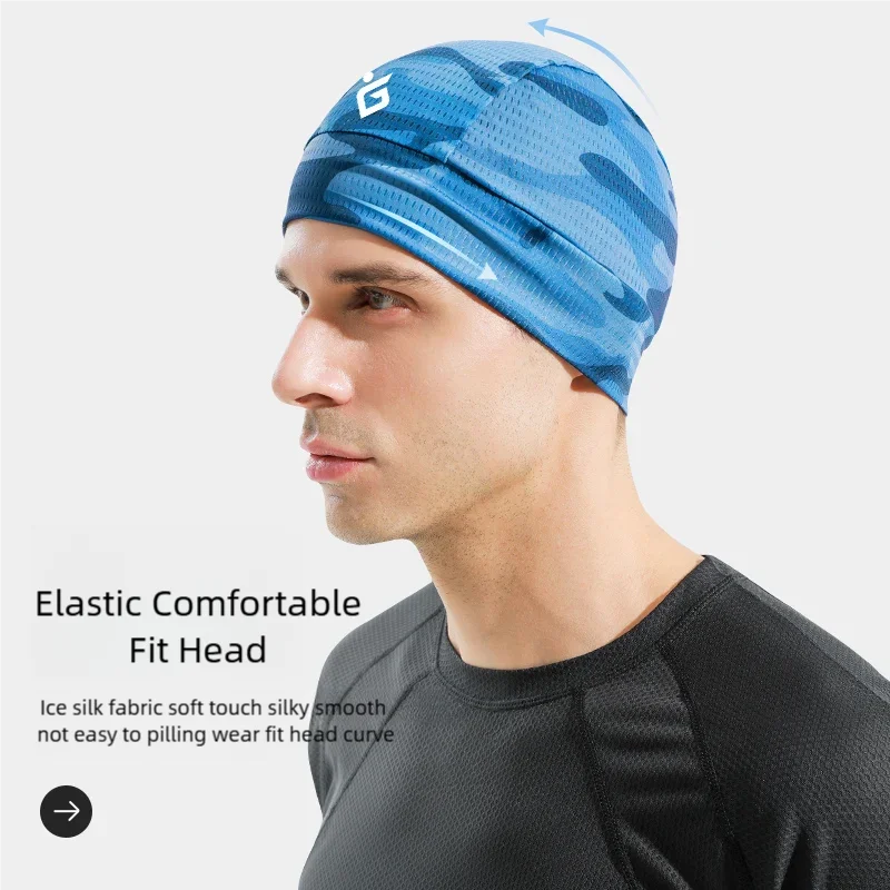 Cycling Caps Quick Dry Anti-UV Sports Hat Cooling Skull Cap Helmet Liner Sweat for Outdoor Bike MTB Running For Men Women