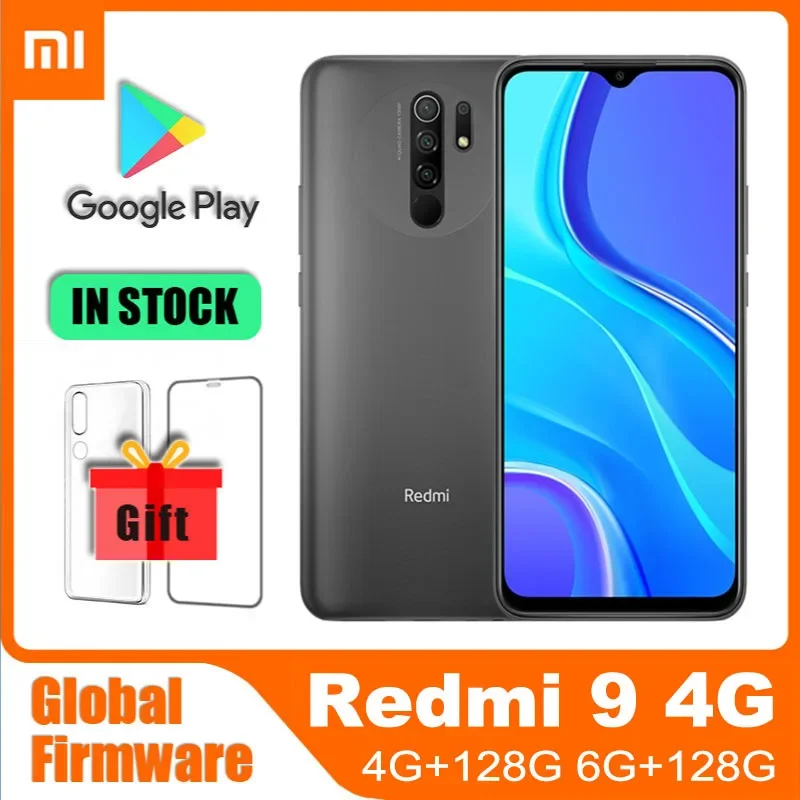 

Global rom Original Cellphone Xiaomi Redmi 9 Smartphone ,Helio G80 Octa Core 13MP Quad Camera 5020mAh 6.53" FHD+ Display