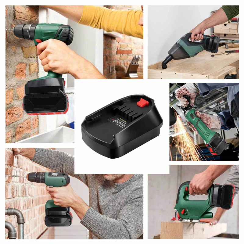 Bateria de Lítio para Bosch Dewalt Makita Milwaukee 18v c Ferramenta Adaptador Conversor Ferramenta Elétrica Substituir - Image 2