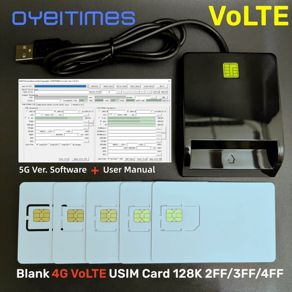OYEITIMES-SIM-Card-Reader-Writer-5PCS-2FF-3FF-4FF-Programmable-SIM-Card ...