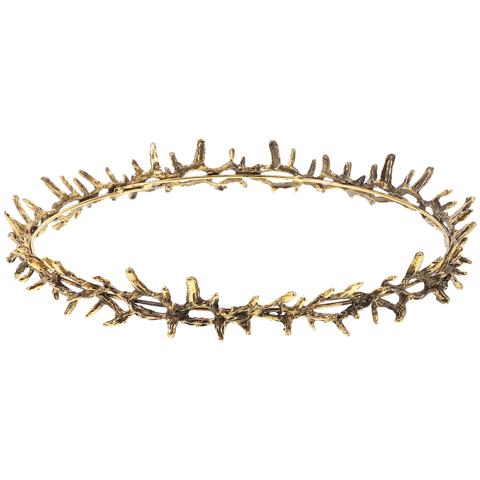 Crown of Thorns Egyptian Headpiece Prom Circlet Metal Elf Women Barbed Wire Bracelet Flower Crowns Man cosplay hats