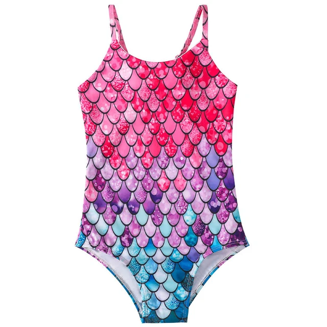 Girls' Mermaid Swimsuit, Crianças's Hot Spring Suspender Swimwear, Novo, 1  Pc - AliExpress