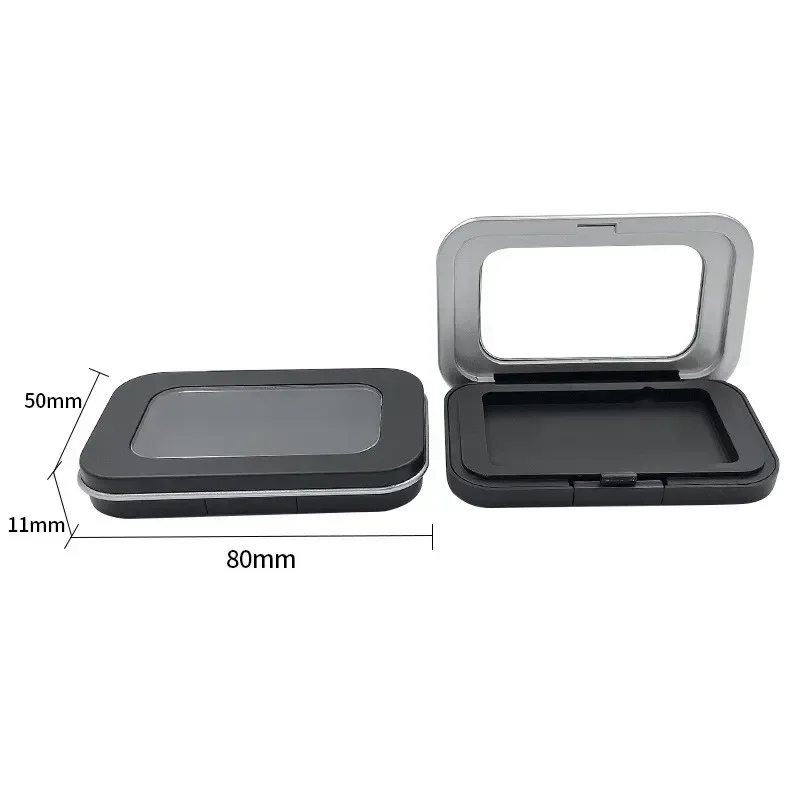 Sewing Storage Box Magnetic Sewing Needles Holder Black Rectangle Sewing Needle Storage Case Buttons Pins Storage Tool Accessories