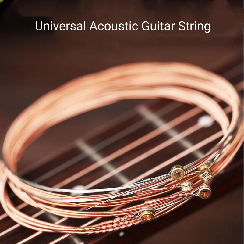 6pcssetFolkGuitarStringReplacementPartsAcousticGuitarCopper