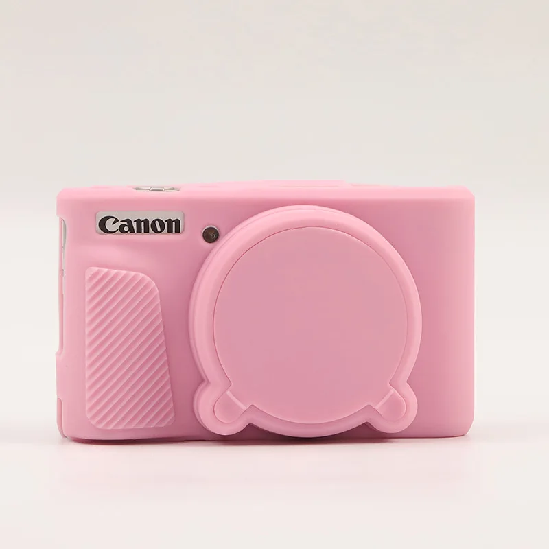 Soft Silicone Protective Camera Case with Removable Lens Cover