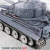 New Upgrade Alloy Metal RC Tank With Smoke Heavy-Duty Remote Control Tanks 2.4G Radio Controlled Sound Effects Simulator 4