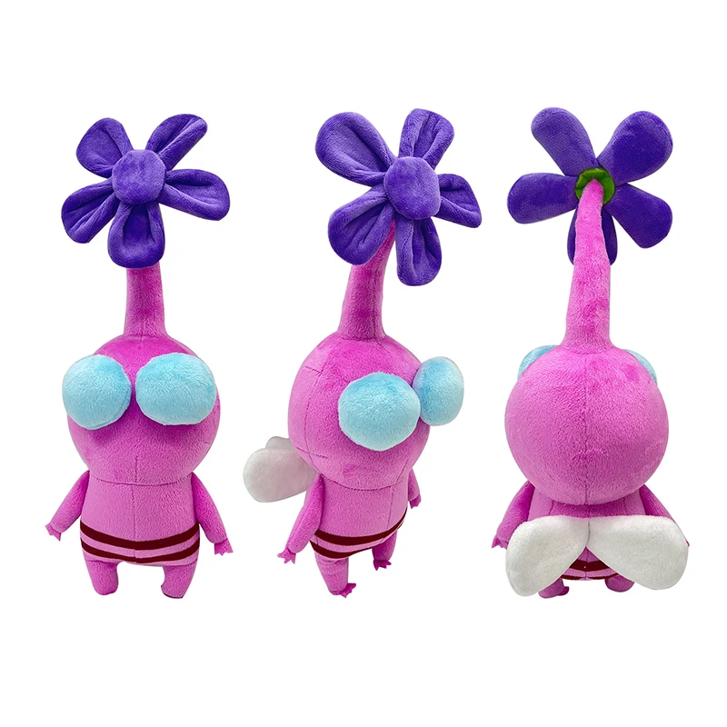 Pikmin-子供用のぬいぐるみ,ぬいぐるみ,ピンクの葉,柔らかいぬいぐるみ