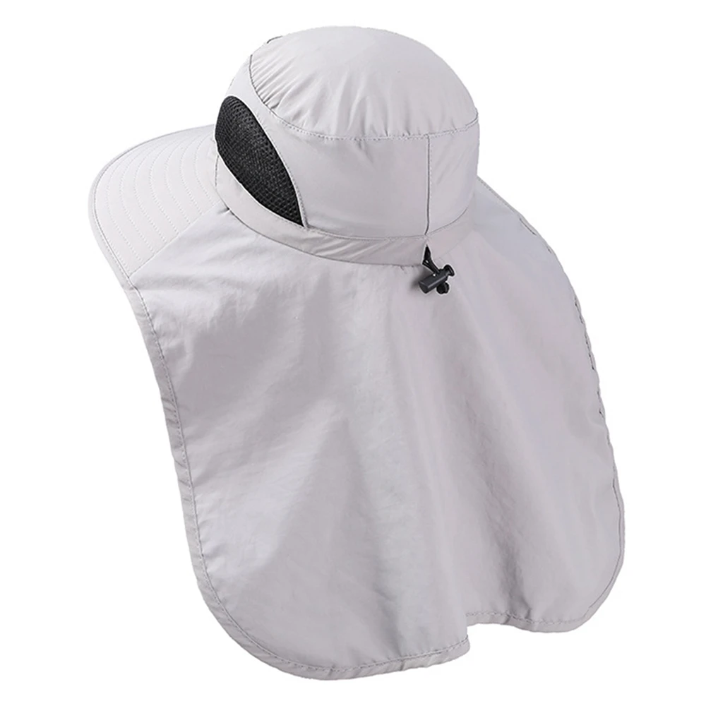 Sun Hat with Neck Flap Sun Protection Outdoor Hiking Hat Safari Caps for Men And Women Mesh Fishing Breathable