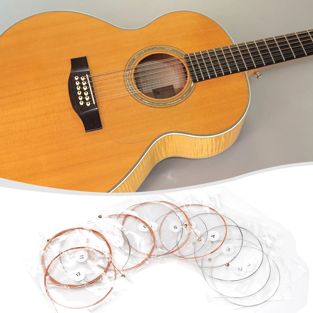 

Alice A2012 12 Strings Acoustic Guitar String Set Steel Copper Alloy Winding 010-026 Stainless Steel Core Coated Copper Alloy