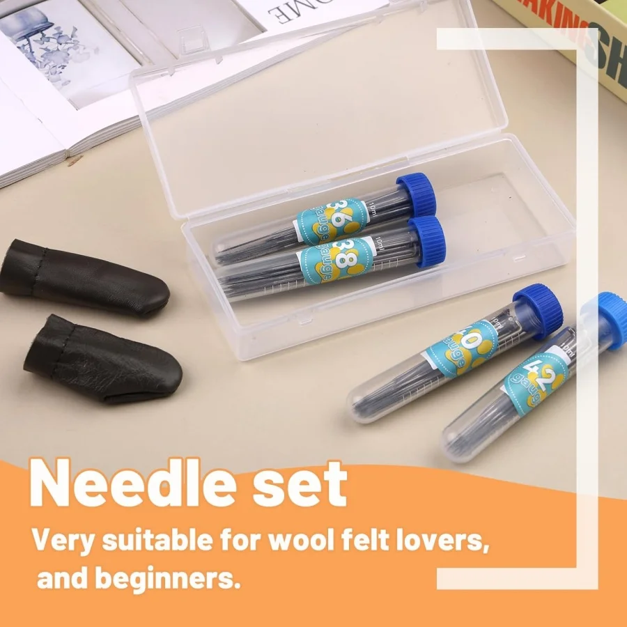 MIUSIE Needle Felting Needles 4 Sizes Wool Felting Needles Needle Tools Supplies Kit for DIY Wool Crafts Needle Felting Kit Wool Felting Kit Needle Felting Painting Kit Felting Needles