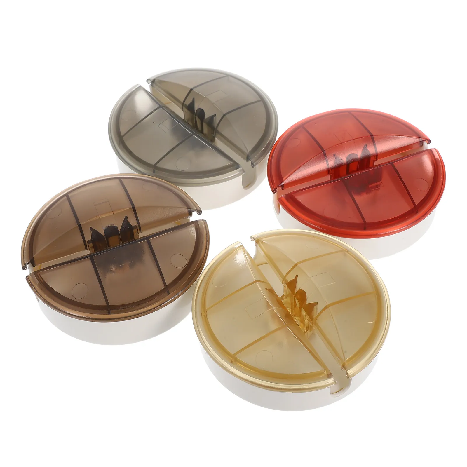 데이터 충전 케이블용 4Pcs 컴팩트 케이블 리트랙터 정리함, 엉킴 방지 휴대용 책상/백팩 코드 관리 박스