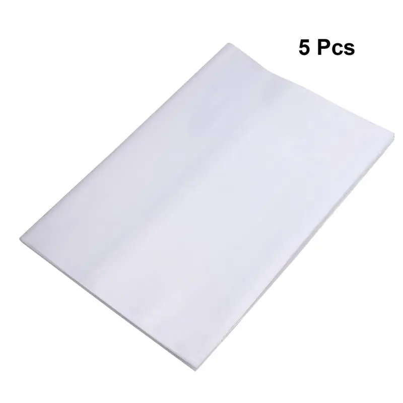 5pcs 16K Textbook Cover Clear Waterproof Plastic Exercise Book Note Book Film Protector